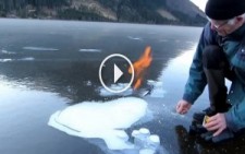 Buz Tabakası Kaplamış Gölün Üzerinde Ateş Yakılırsa Ne Olur?